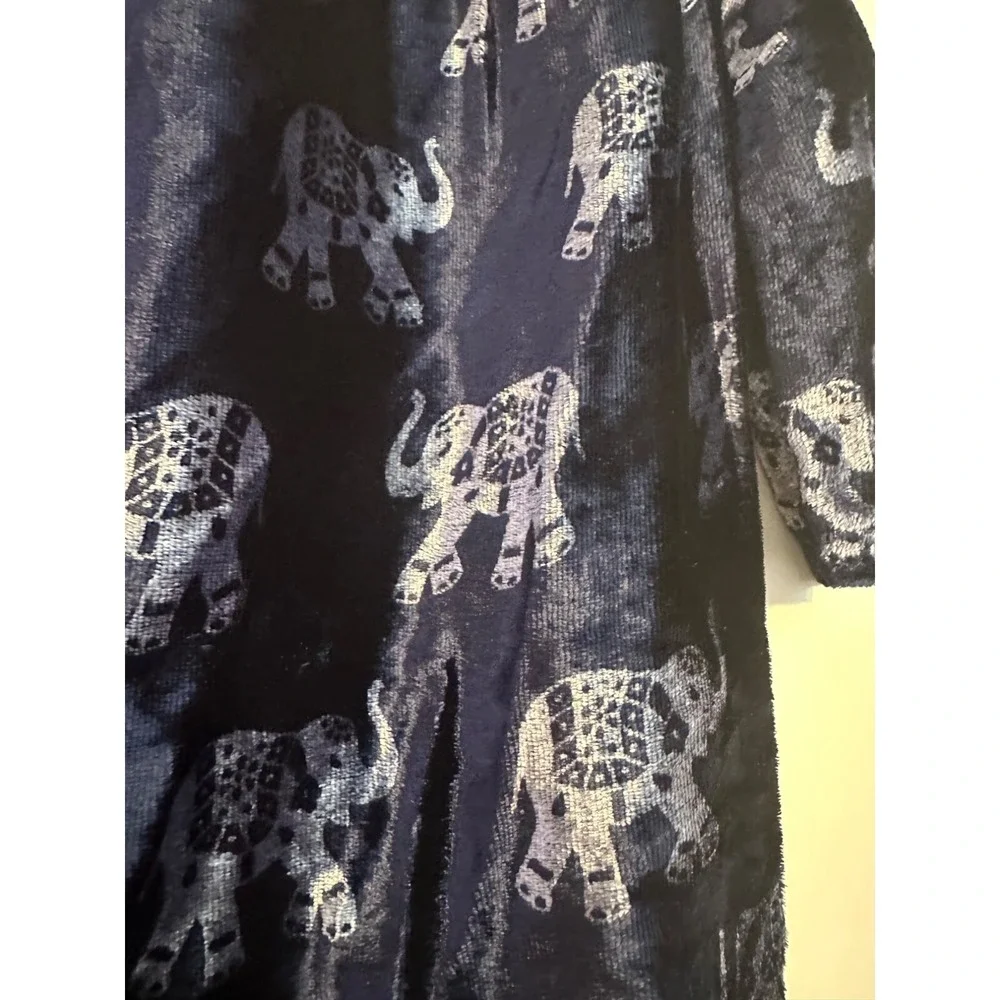 peek little peanut‎ velvet elephant dress XXS / 6-12M NWT